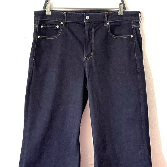 American Eagle Super Stretch Dark wash High Rise Wide Leg Denim Jeans - Picture 5 of 10